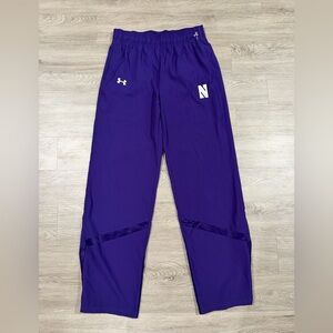 Under Armour Purple Athletic Pants Northwestern University Track Pants